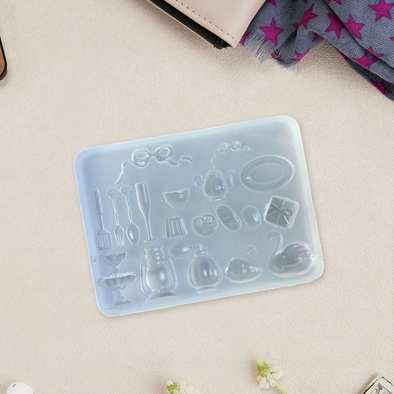 Reusable Silicone Craft Mold Lightweight Portable Design For Creative Dessert Toppers Candy Making Supplies
