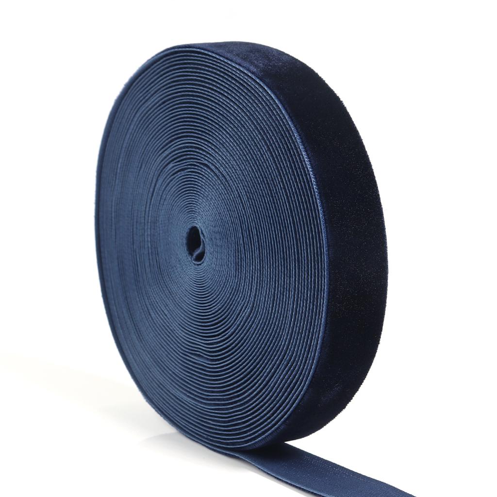 5-10yards/roll Velvet Ribbon Wine Red Color Single Face Flocking Ribbon For DIY Christmas Party Gift Bouquet Wrapping Decoration