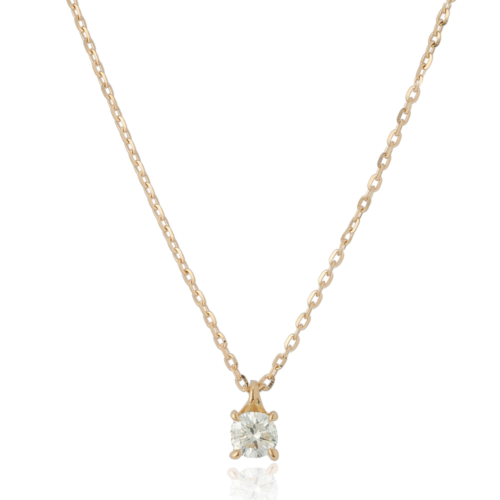 

WEB limited K18 diamond necklace 1023312356708999 [Agate]