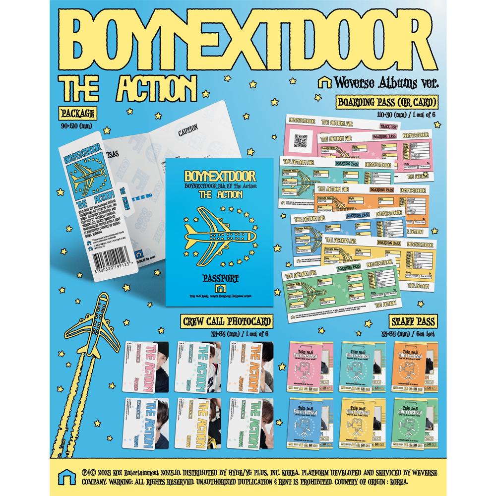 [Pre-order] BOYNEXTDOOR - The Action (Weverse Albums ver.)