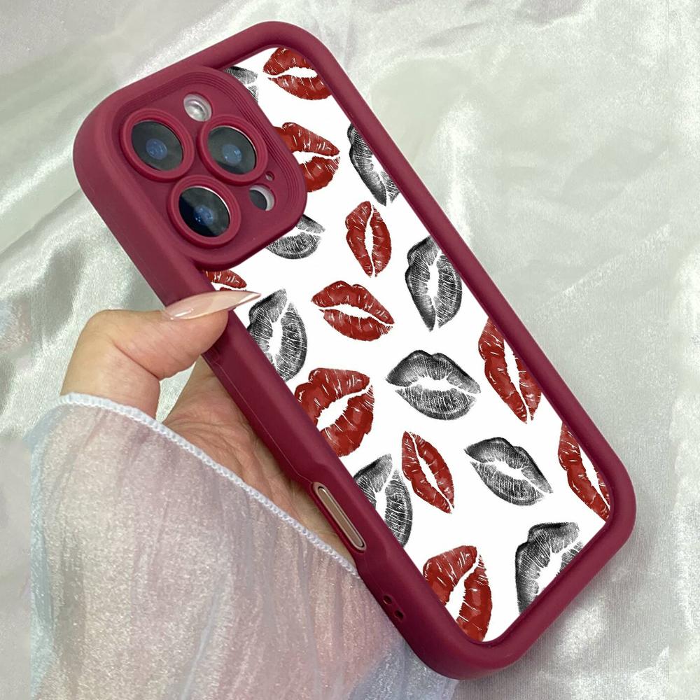 JT7 aesthetic kiss Realme 14 15 Huawei P40 Honor 70 90 Infinix Tecno itel Motorola Google All Model Angel eyes Soft TPU Phone Case