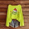 Women's Fashion Long Sleeve Christmas Snowman Snowflake Print Jacket Cardigan