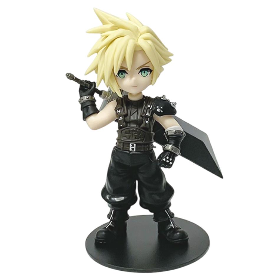 Anime 11-12cm Cloud Strife Tifa Lockhart Aerith Gainsborough Zack·Fair Figure Model PVC Toy Desktop Collection Accessories Gift