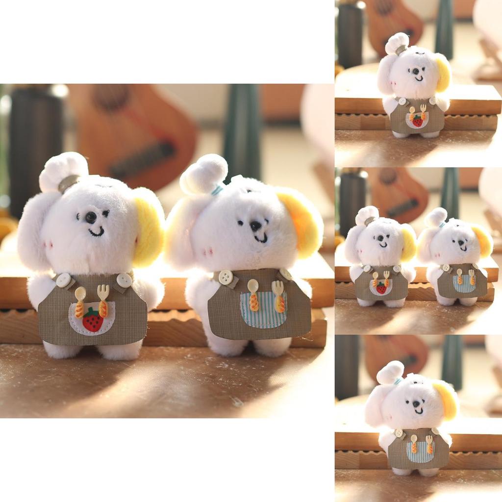 Chef Puppy Plush Toy Keychain Backpack Charm Pp Cotton 12cm Gift For Girls Kids