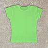 Summer new commuter solid color multi-color round neck simple slim-fitting printable T-shirt top women