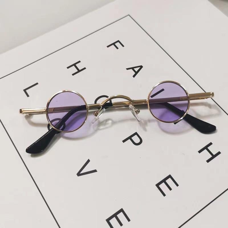 Round Metal Sunglasses Vintage Frame For Women Sunglasses Men Luxury Brand Design Sun Glasses Women Mirror Uv400