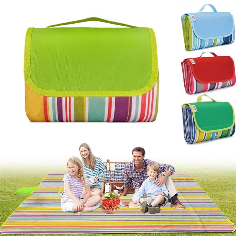 2025 New Foldable Portable Picnic Blanket Waterproof Beach Thickened Lightweight Camping Tent Grassland Mat For Parties Travels