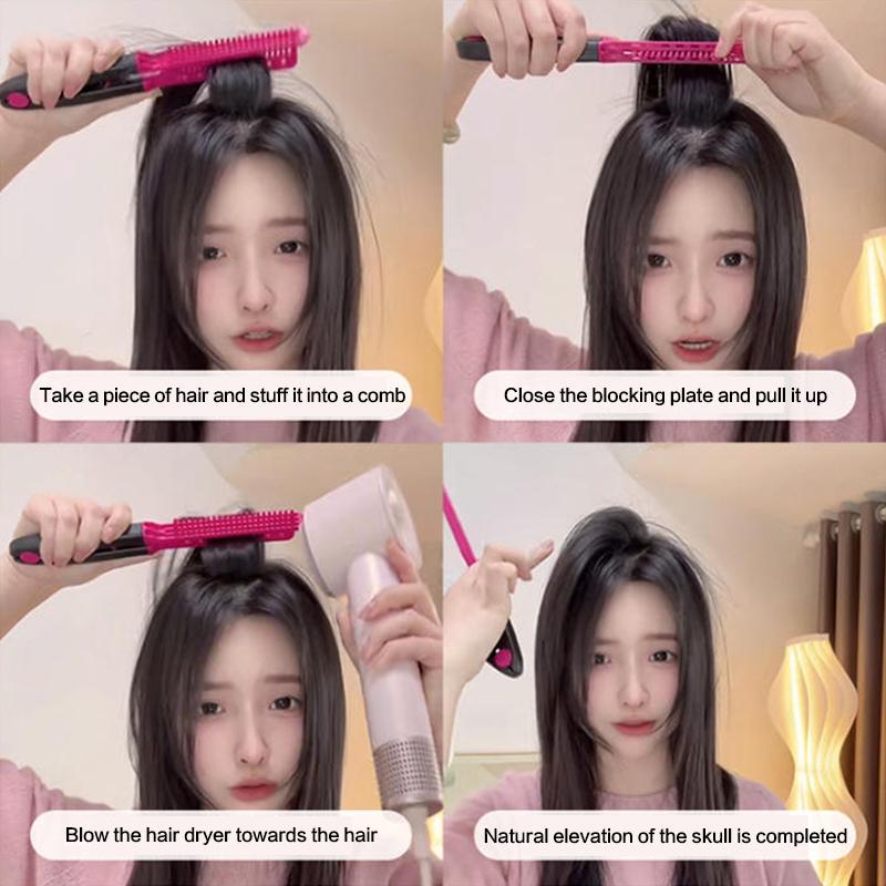 V Type Hair Straightener Brush Diy Hairdress Tool Hairdressing Combs Natural Hair Styling Curling Comb Hair For Male And Female