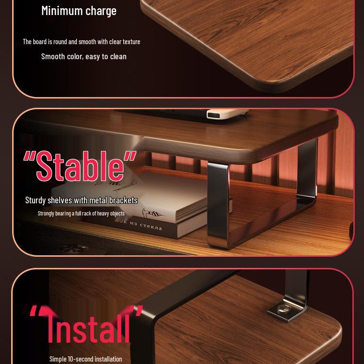 Gaming Desktop & Monitor Stand with Storage