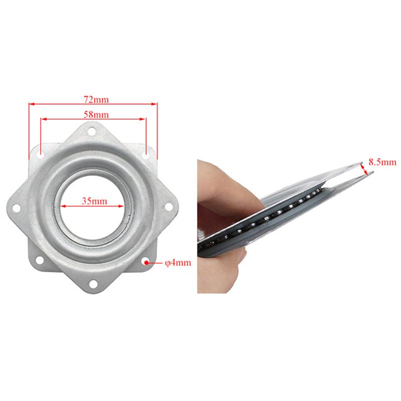 3'' Malý otočný talíř pro výstavu Ložisková otočná deska Lazy Susan! Skvělé pro mechanické projekty Kování