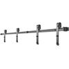 Sliding Barn Door Hardware Kit, 12FT Barn Door Kit, 330LBS Load-bearing Double Barn Door Hardware Kit, Carbon Steel Barn Door Track, Darn door for