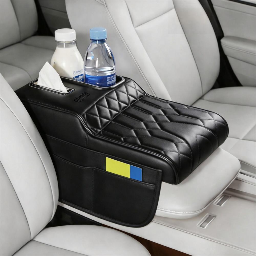 Portable Armrest Pad PU Leather Elbow Support Pad Durable Car Armrest Pillow Universal