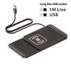 New 1M Long Wireless 2 In 1 Quick Charging Mat Home Car Mobile Adapter Stand Holder USB / TYPE-C Universal Car Wireless Charger
