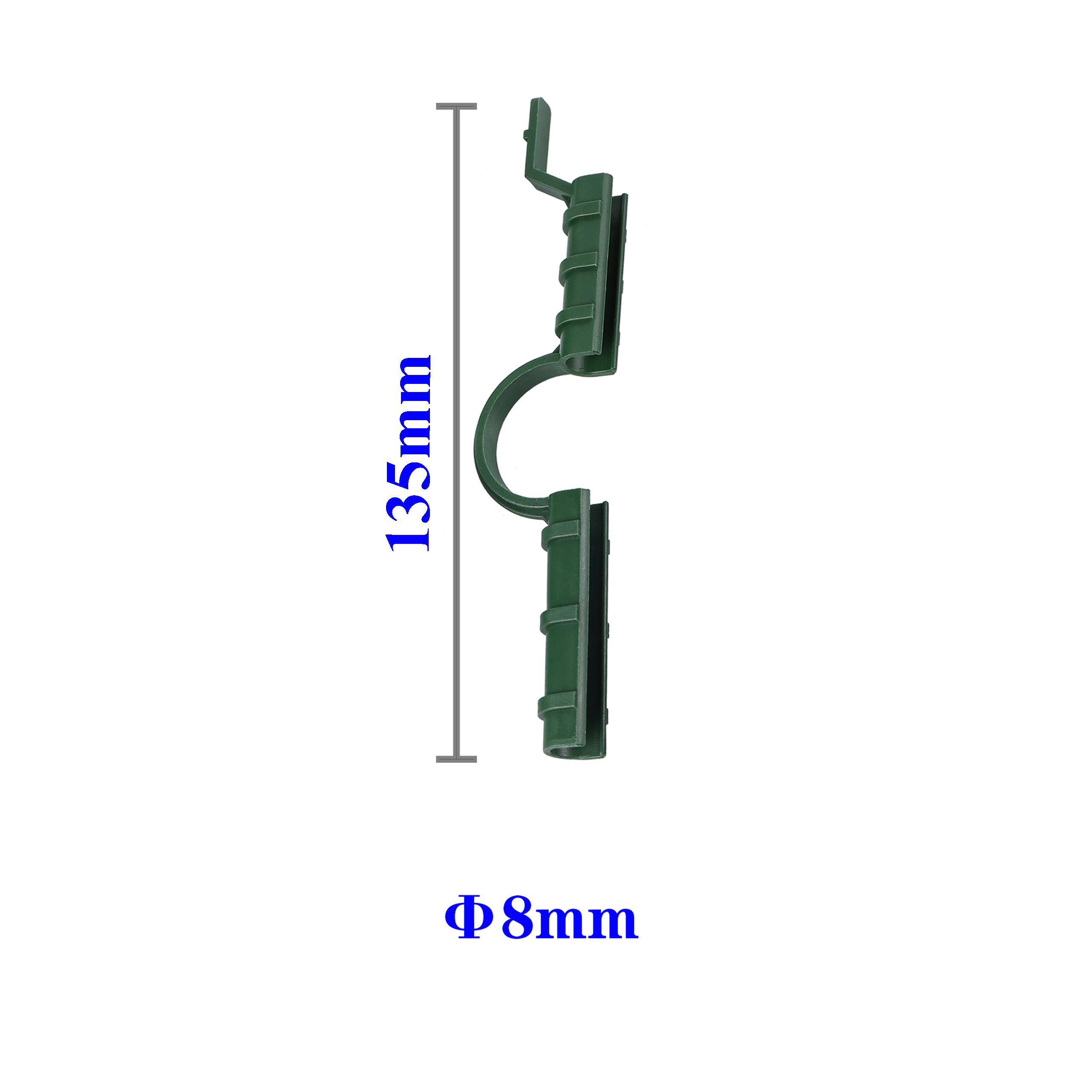 

2pcs Greenhouse Film Buckles Clips Pipe Clamps For Outer 8/11/16/20mm Diameter Shed Film Row Cover Shading Hoop Clips