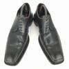 Lloyd Germany Heavy Leather Swirl Moc 27.0 Black Dress Shoes Business(USED)