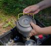 Large Capacity Outdoor Ultra-Light Aluminum Teapot Kettle, Portable 1.8L Camping Coffee Pot