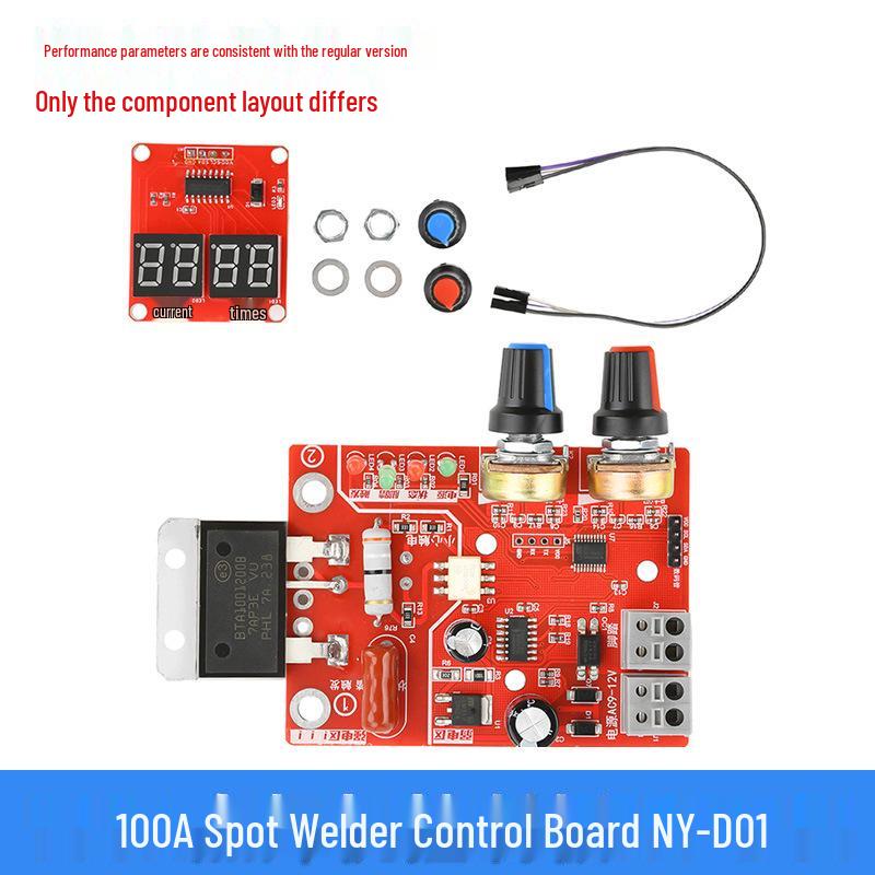 DIY Digital Spot Welder Control Board: Adjustable Time & Current, 100A