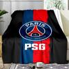 1 szt. Miękki koc flanelowy z nadrukiem herbu Paris Football Club dla dorosłych, do sypialni, salonu, na sofę, na kemping, w podróż, prezenty dla fanów, prezenty świąteczne