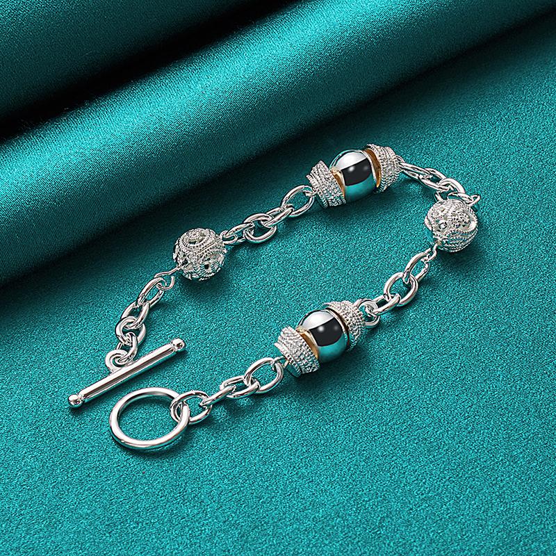 Charming Bead Bracelet Party Gift Silver Fashion Jewelry