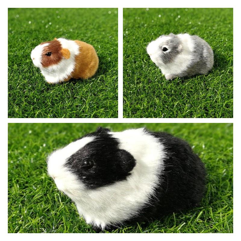 Realistic Animal Model Toy For Kids Tiny Furry Hamster, Guinea Pig And More!