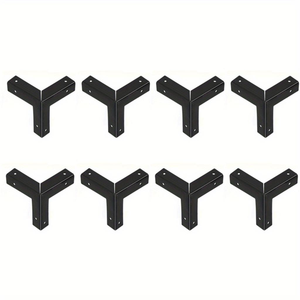 8 ks Starožitné bronzové chrániče rohů, Chránič rohů dřevěné krabice, Chránič rohů krabice na víno, Trojúhelníkové rohové konzoly