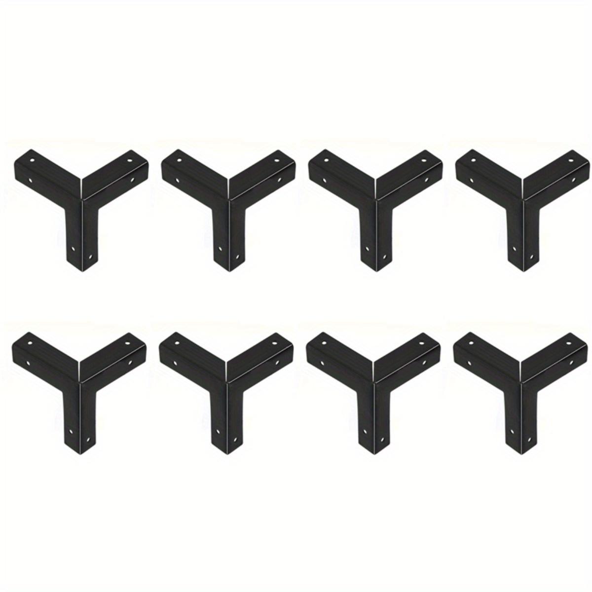 

8 шт. Антикварные бронзовые защитные уголки, защитные уголки для деревянных коробок, треугольные кронштейны для углов чёрный