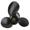 Boat Motor Propeller 3 Blades 14 Spline Teeth Right Rotation Aluminum Alloy for 9.9‑20HP Outboard Engines