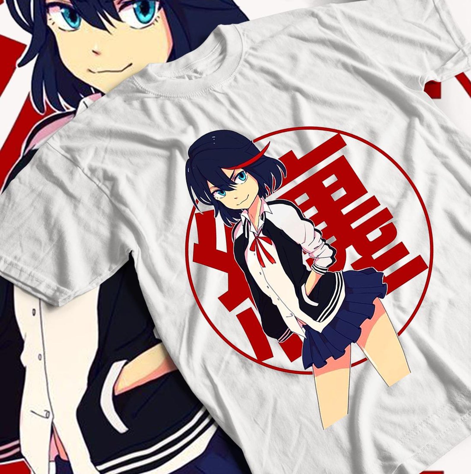 Kill la Kill Ryuko T-Shirt Girl anime ryuko matoi Senketsu Waifu Shirt 3XL