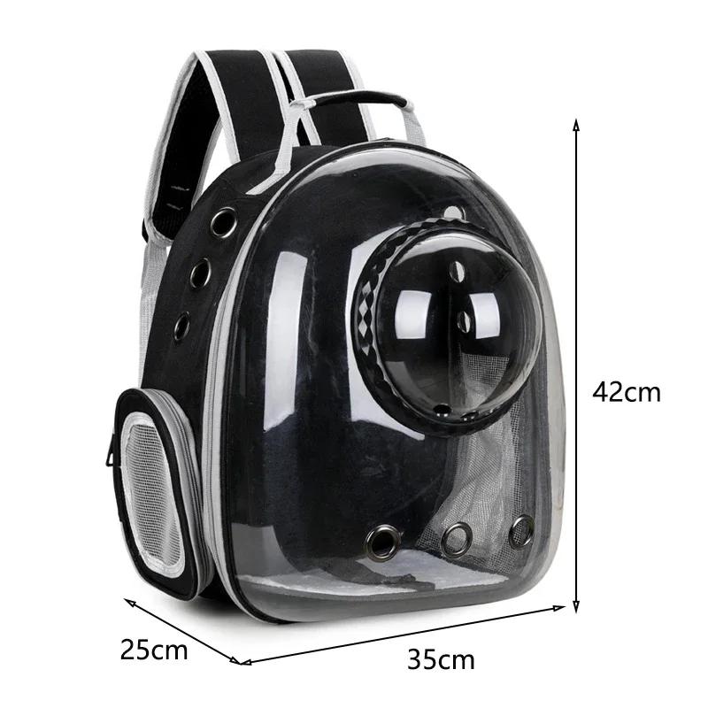 Premium Transparent Breathable SpaceCapsule Pet Backpack Ultra-Light Portable for Cats Dogs Outdoor Travel Transport