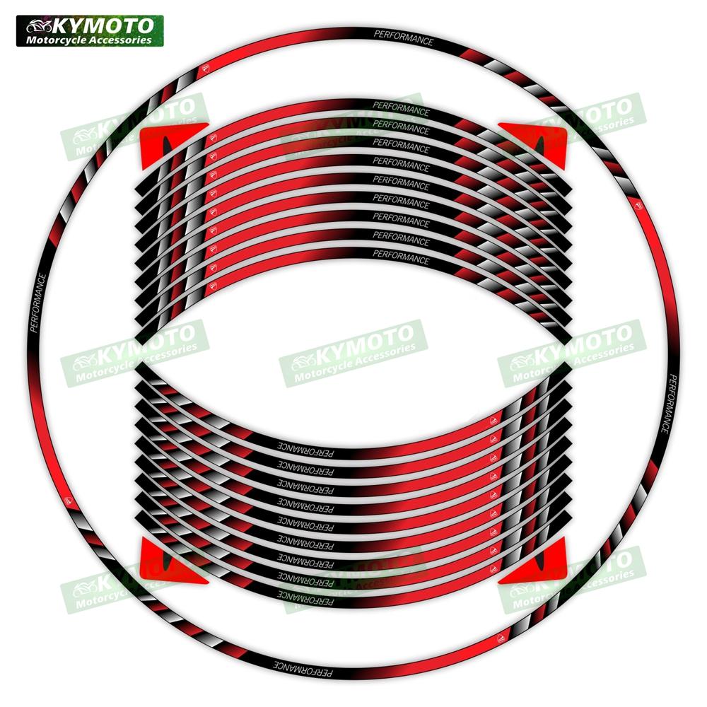For 748  999 998 749 750 800 851 888 900 SS Motorcycle Accessories 17 Inch Front and Rear Wheel Stickers Wheel Reflective Decals
