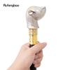 Golden White Hamster Guinea Animal Fashion Walking Stick Decorative Cospaly Vintage Party Fashionable Walking Cane Crosier 92cm
