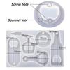 Diy Handmade Creative Crystal Resin Epoxy Beer Spanner Bottle Opener Dried Flower Epoxy Mirror Silicone Mold Mold for Resin
