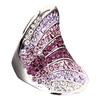 Sterling Women Korean Style Full Rhinestone Index Finger Ring