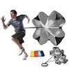 Paracaídas de velocidad ajustable para entrenamiento de agilidad, cuerda de resistencia para fútbol, para fitness, para correr, obstáculos deportivos, herramienta