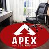 1 Stück Apex Legends Stuhlteppich für das Büro, rutschfest, maschinenwaschbarer Teppich für das Büro, Raumdekoration für Feiertage wie Weihnachten, Geburtstag, Polyester