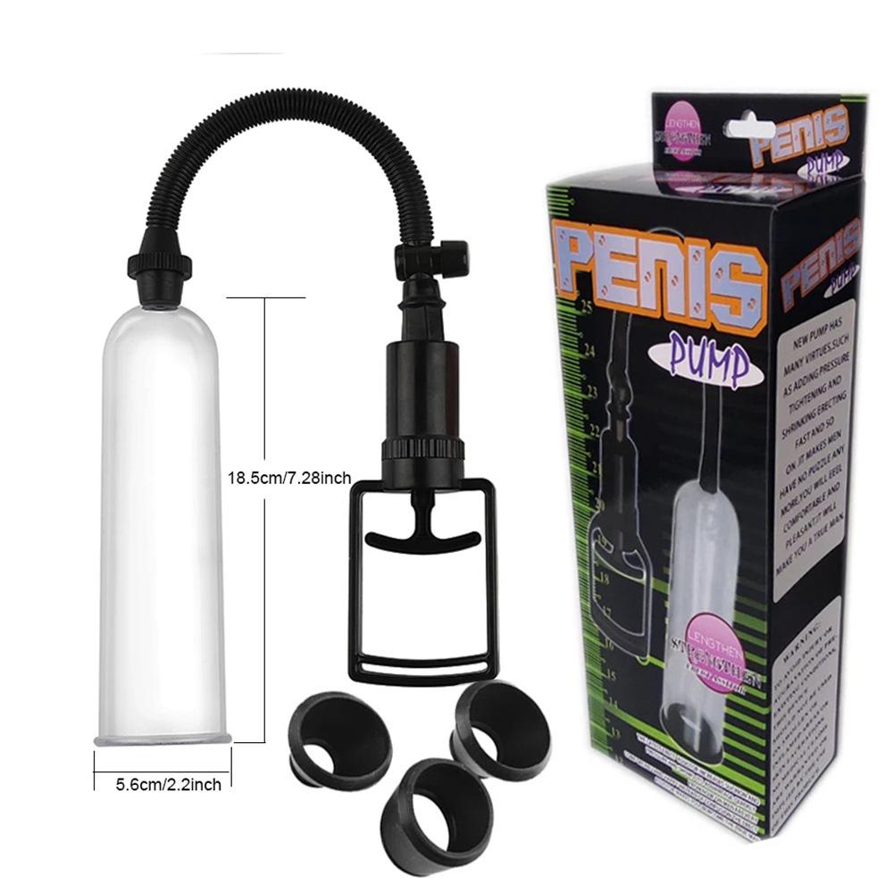 Men's Vacuum Pump Trainer: Negative Pressure Exerciser and Adult Stimulator Cup.