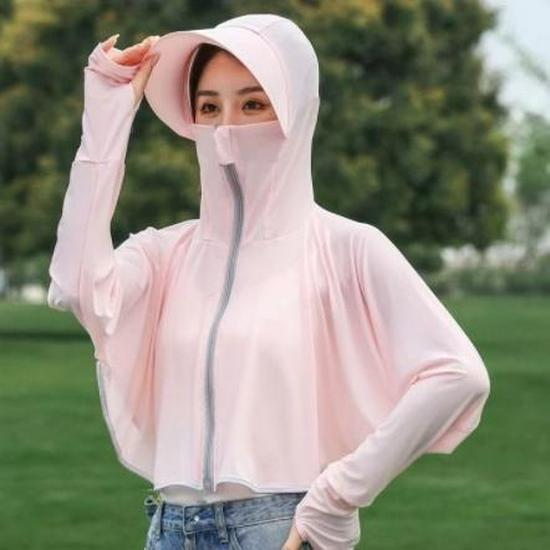 

Женская летняя кардиган-куртка для велоспорта с длинным рукавом из ледяного шелка с защитой от УФ-лучей на 2025 год One Size