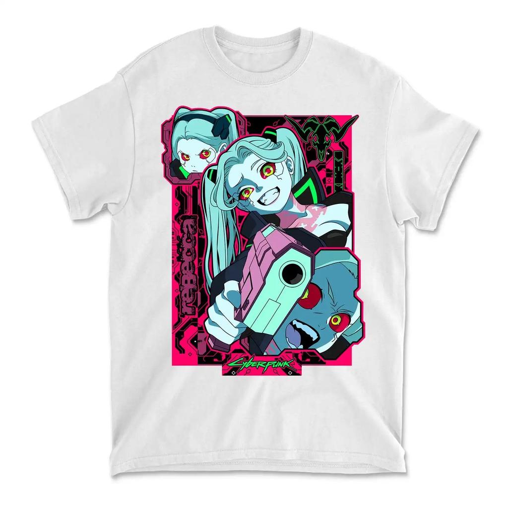 Cyberpunk Technologie Trendiges T-Shirt für Männer Modisches Reines Baumwolle Hohe Qualität Street T-Shirt Geschenk für Anime-Fans und Fans