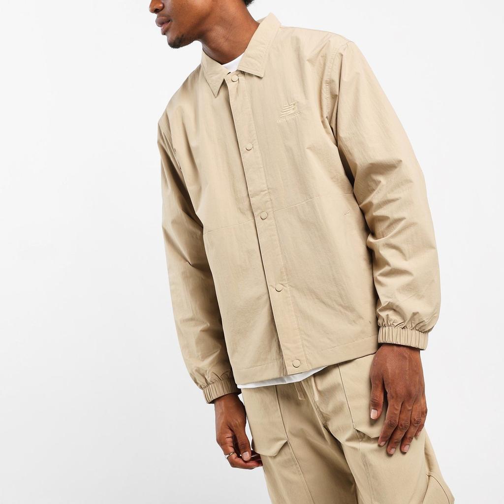 New Balance Jackets Men's Khaki Lapel Moderate Other AMJ33360-BNN