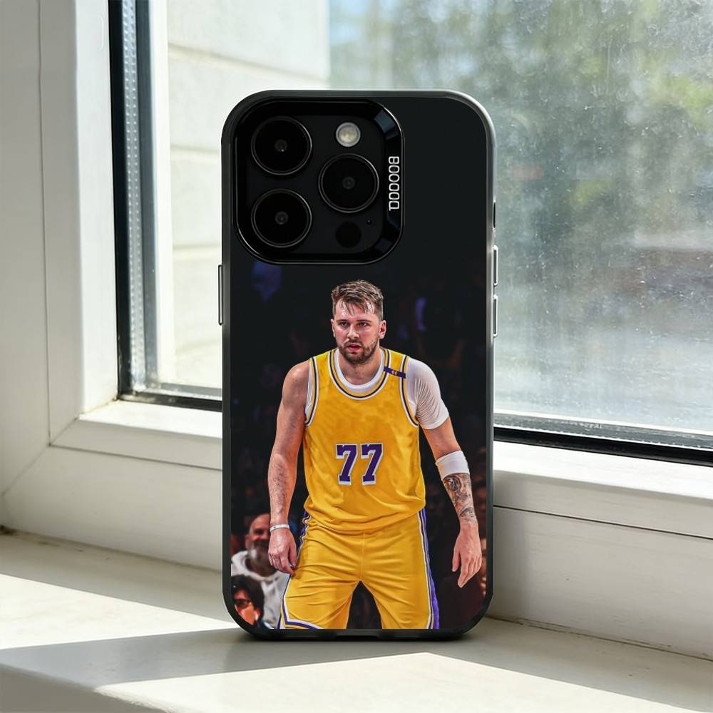 

Sports Basketball Luka Doncic Phone Case For iPhone 17,16,15,14,13,12,11 Plus,Pro Max,XS,Colorful Silver Phone case Funda Cover iPhone13