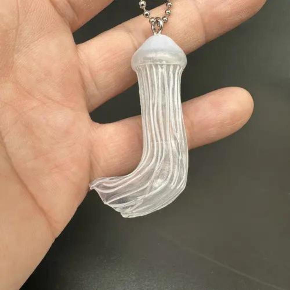 Jellyfish Keychain Capsule Toy Simulation Marine Organism Model Toy Stereogram Gacha Pendants Gifts