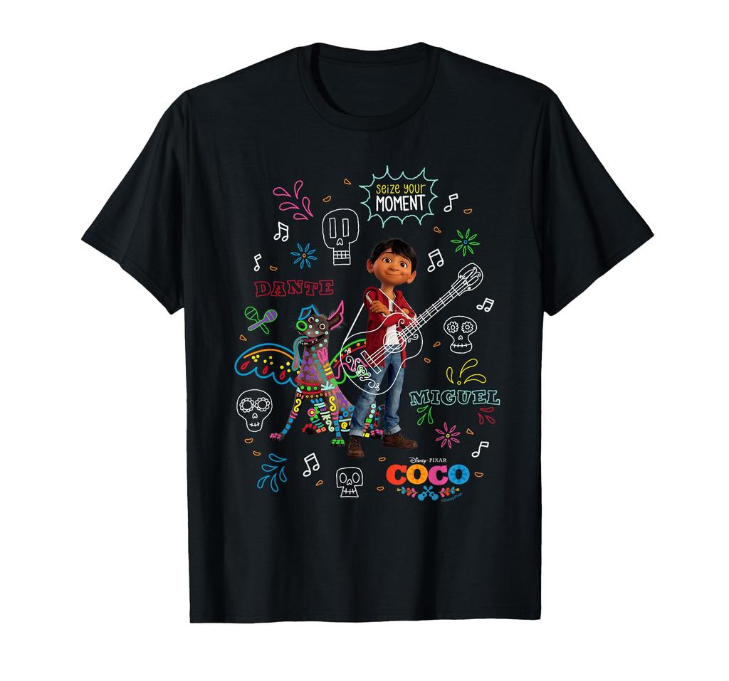 Disney and Pixar Coco Miguel and Dante Seize Your Moment T-Shirt
