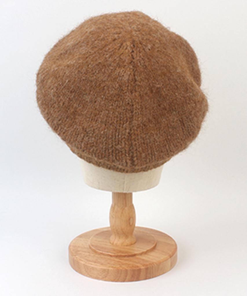 Yunibeosyeolkemiseuteuli Wool Brown Knit Beret Wool Beret