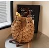 New Spring and Summer Fashion Versatile Hollow Woven Bag Shoulder Rattan Bag Handbag