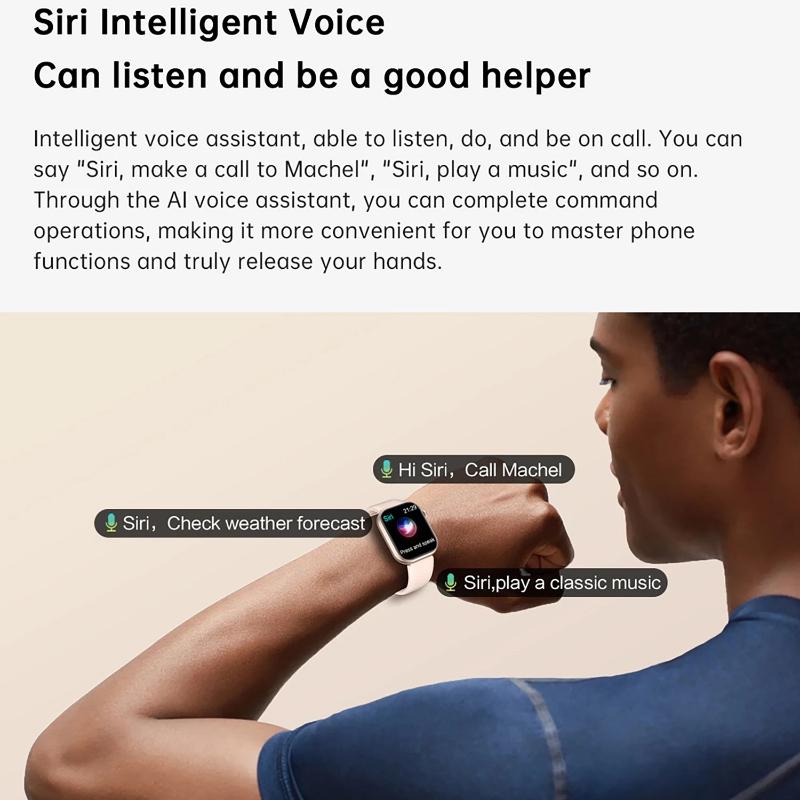 2025 Nové chytré hodinky Bezdrátové nabíjení Chytré hodinky Bluetooth hovory Muži Ženy Chytré hodinky Fitness náramek Vlastní ciferník