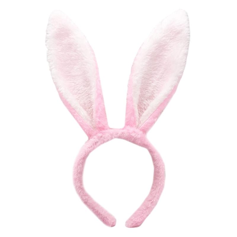 Serre-tête Oreilles de Lapin Cosplay Serre-tête Oreilles d'Animal Serre-tête Pelucheux Accessoires de Costume Thème Fille Fête Headwear