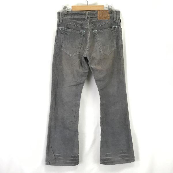 Made In Japan Paul Smith Jeans Corduroy Flare Pants Men 31 L81 Gray Denim cBH539(USED)