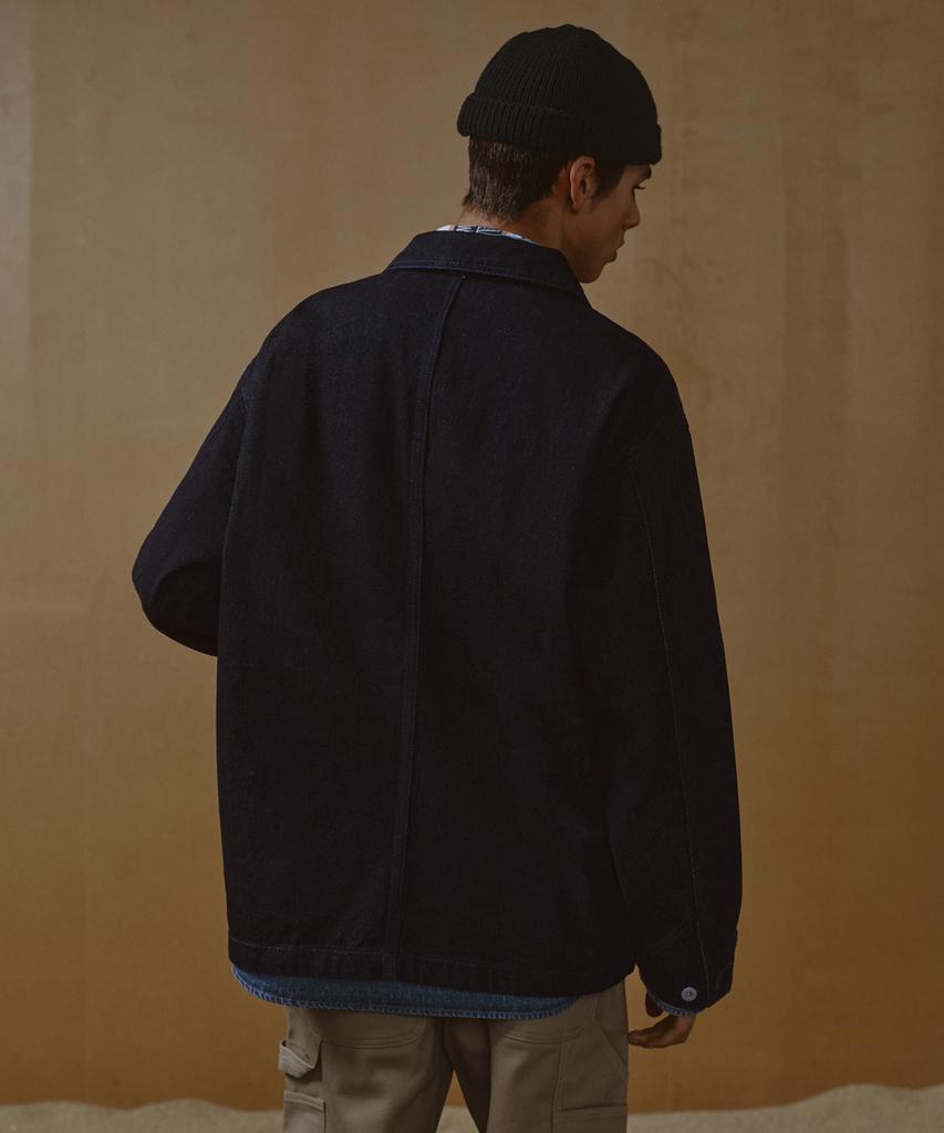 Musinsa Standard Denim Chore Jacket [Deep Indigo]