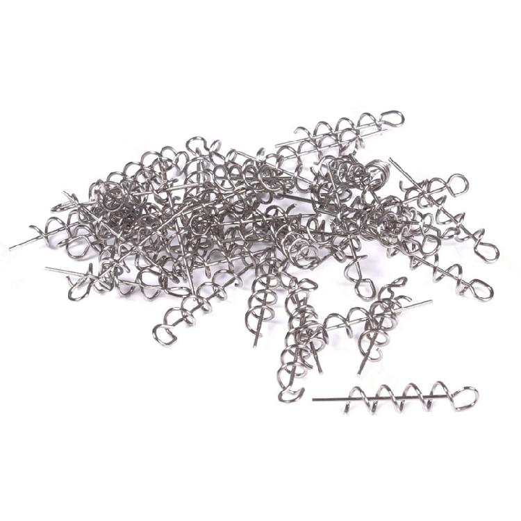 50Pcs Fishing Hook Steel Swivels Spring Single Rings Fishing Tackle Accessory