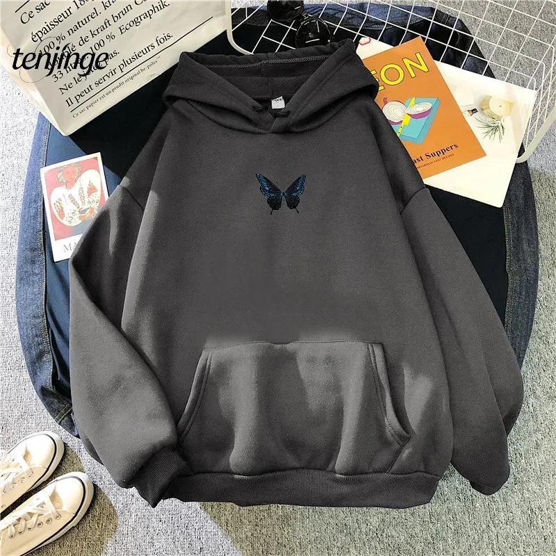 Hot Selling Winter New Hooded Sweatshirt with Sweet and Simple Printed Korean Style Fresh Streetwear Women's Hooded Sweatshirt